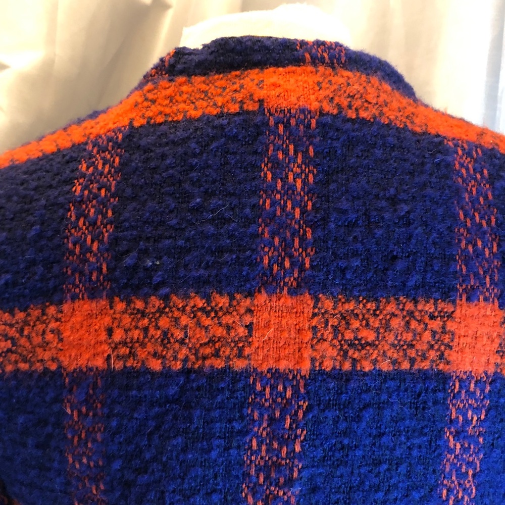 ModCloth wool with leather trim coat. Size large. Snap closure - Picture 7 of 16